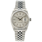 Rolex Datejust Silver Dial Stainless Steel 36mm Automatic Men's Watch 16030