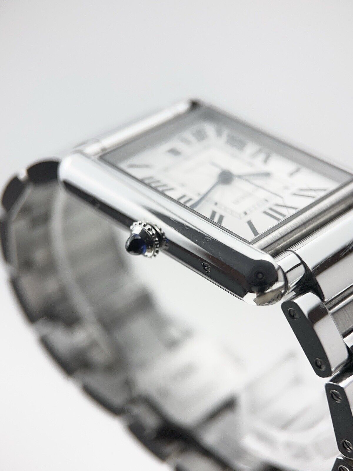 Cartier Tank XL Stainless Steel 31mm Roman Dial Automatic Men’s Watch WSTA0040