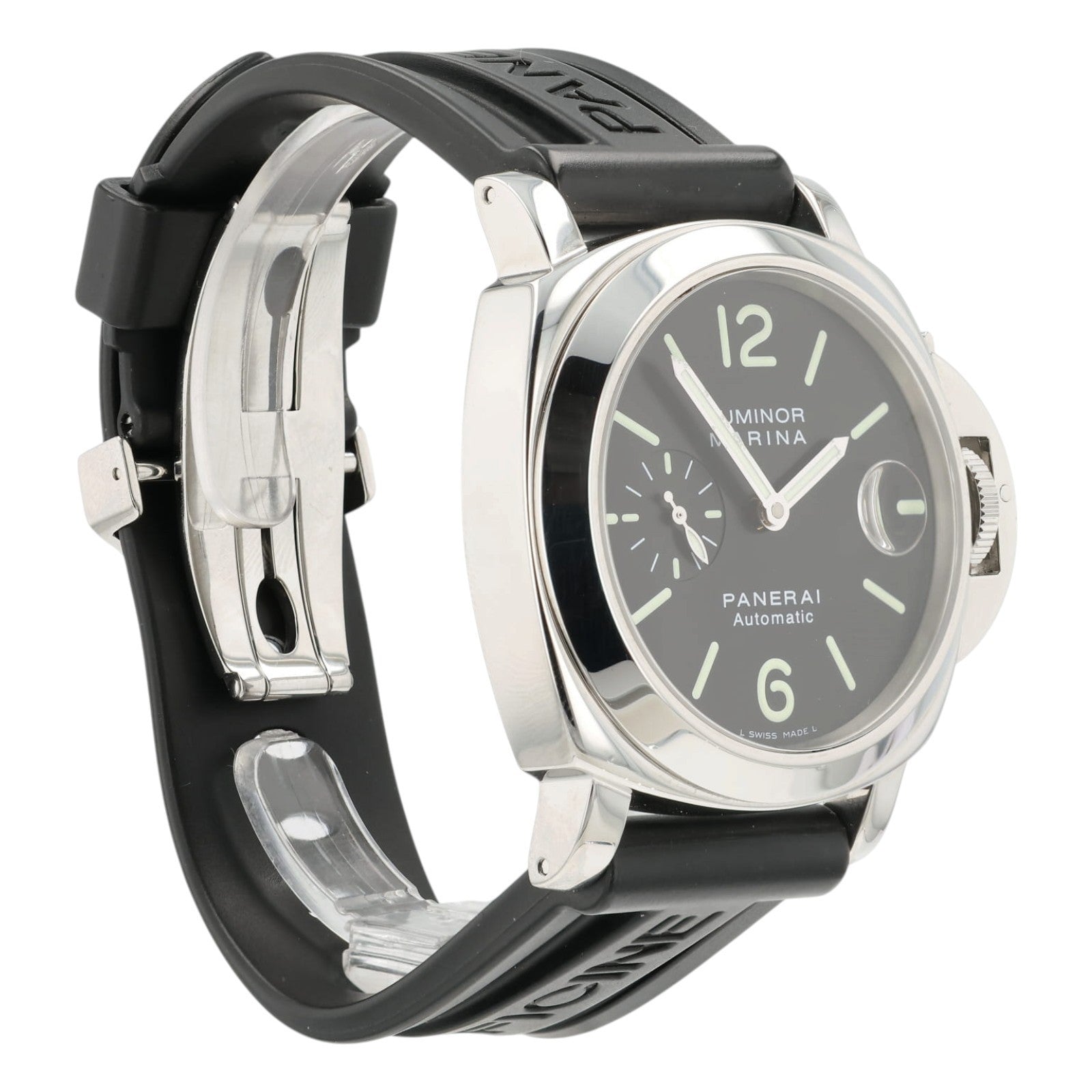 Panerai Luminor Marina Black Dial Stainless Steel 44mm Automatic Mens PAM00104