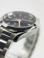 Omega Seamaster Steel Blue Dial 34mm Automatic Women's Watch 220.10.34.20.03.001