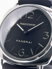 Panerai Radiomir Stainless Steel Black Dial 45mm Manual Wind Mens Watch PAM00210