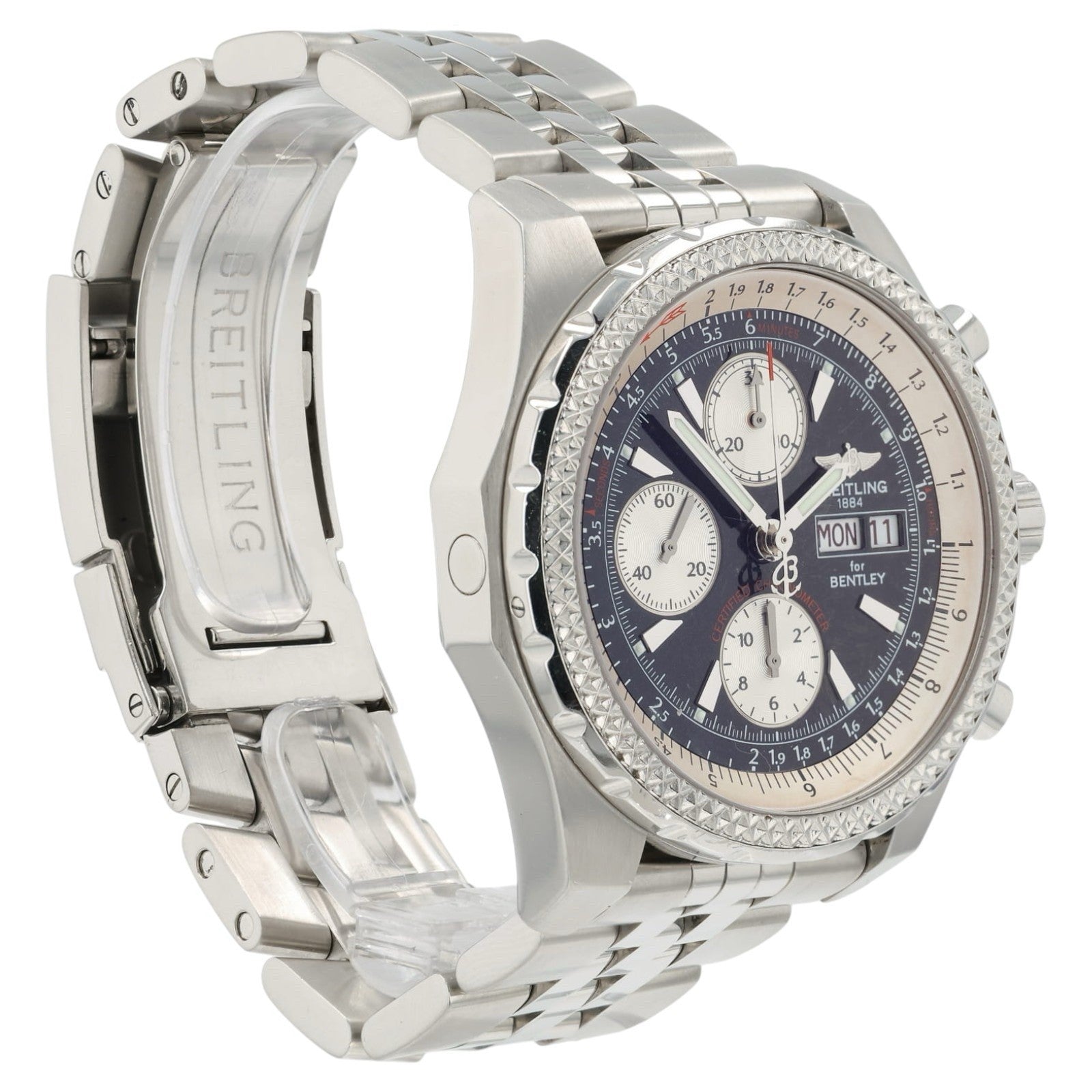 Breitling Bentley Black Dial Stainless Steel 43mm Automatic Men’s Watch A13363
