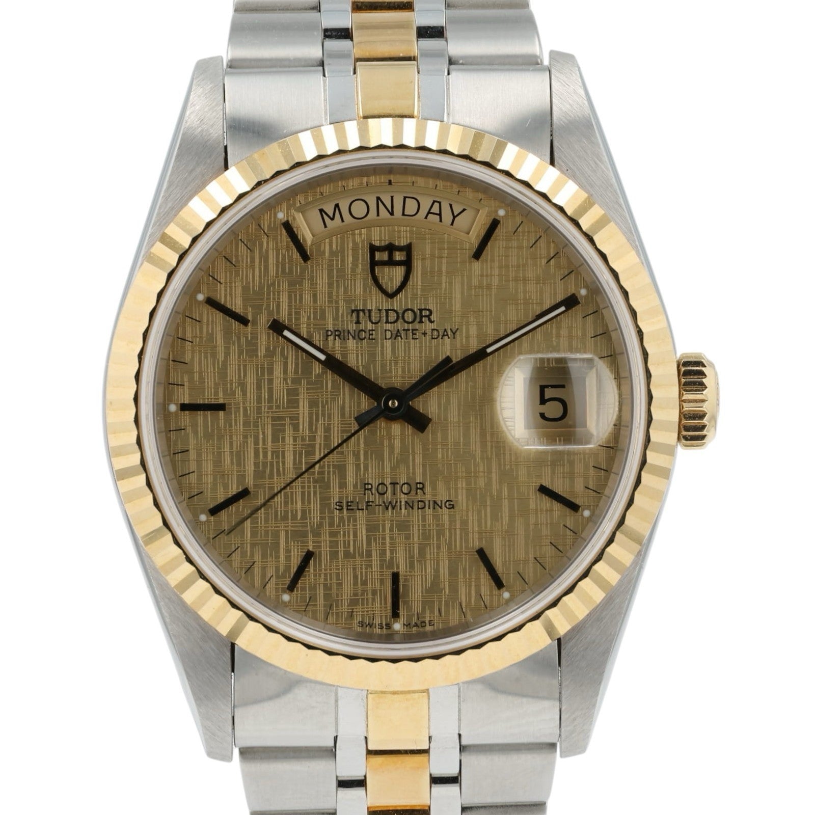 Tudor Prince Day-Date Champagne Dial Gold & Steel 36mm Automatic Men’s 76213