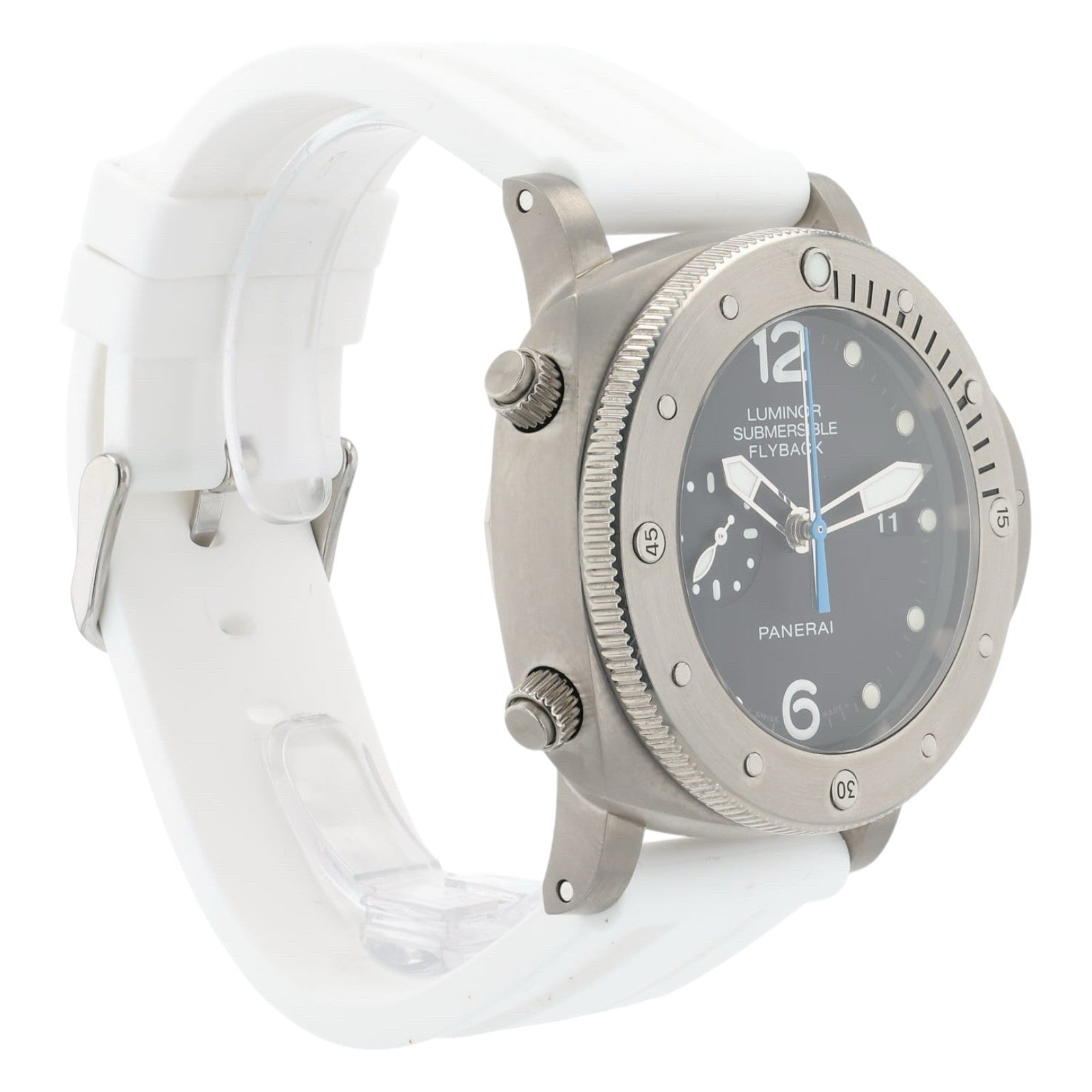 Panerai Submersible Flyback Black Dial Titanium 47mm Automatic Mens PAM00614
