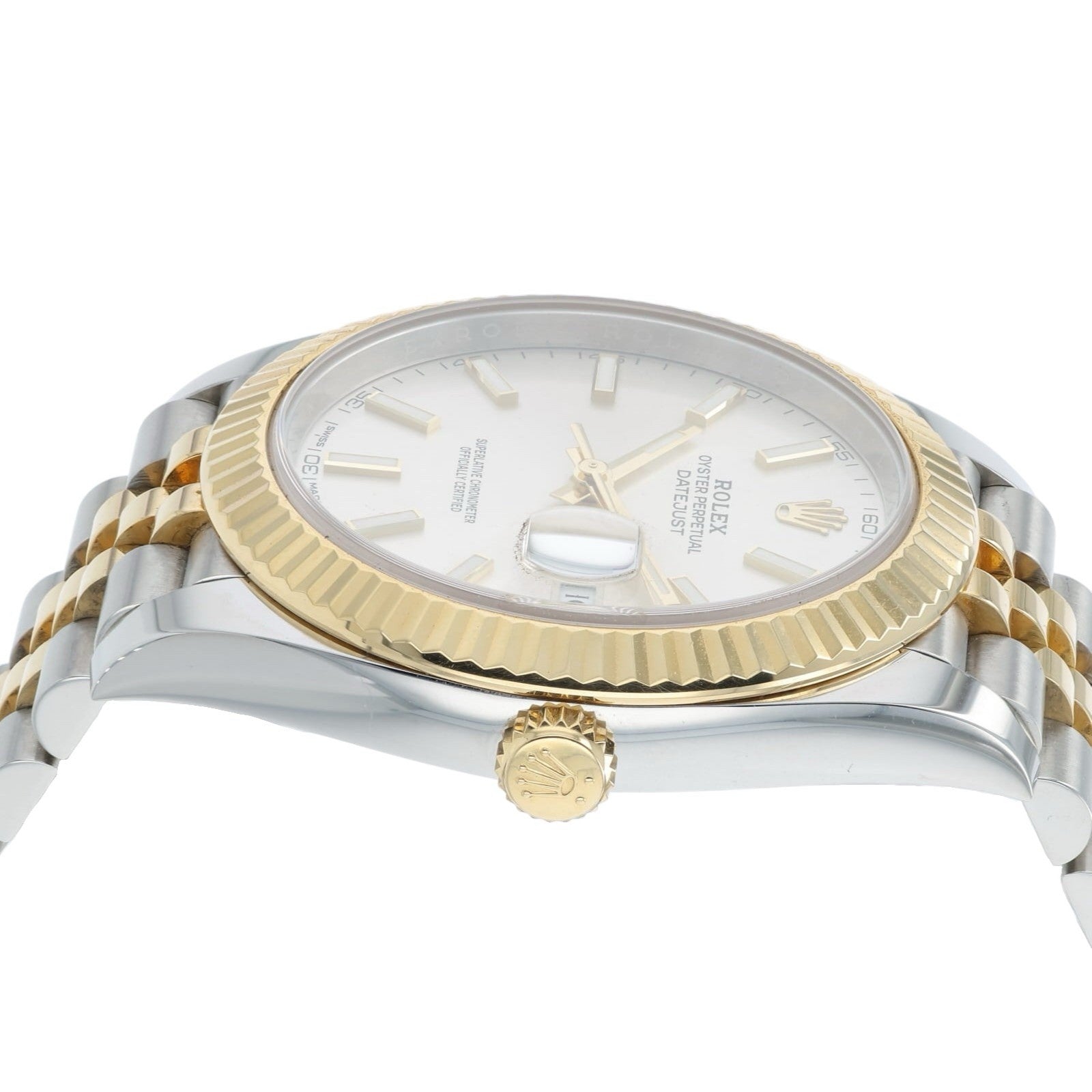 Rolex Datejust Two Tone Silver Dial Gold & Steel 41mm Automatic Men’s 126333