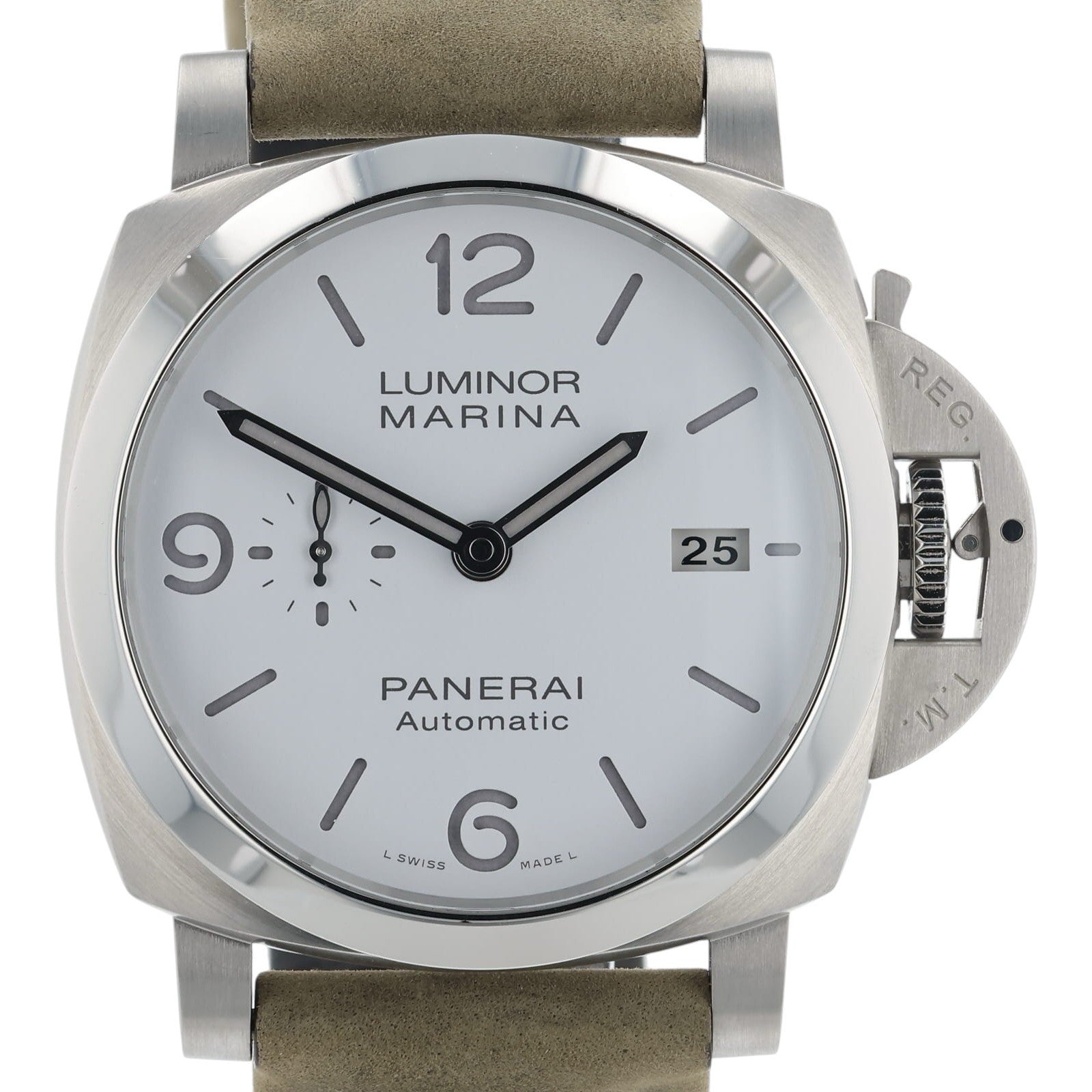 NEW Panerai Luminor Marina Steel White Dial 44mm Automatic Men’s Watch PAM01314