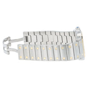 Cartier Santos Galbee Silver Dial Gold & Steel 29mm Quartz Unisex Watch 1566