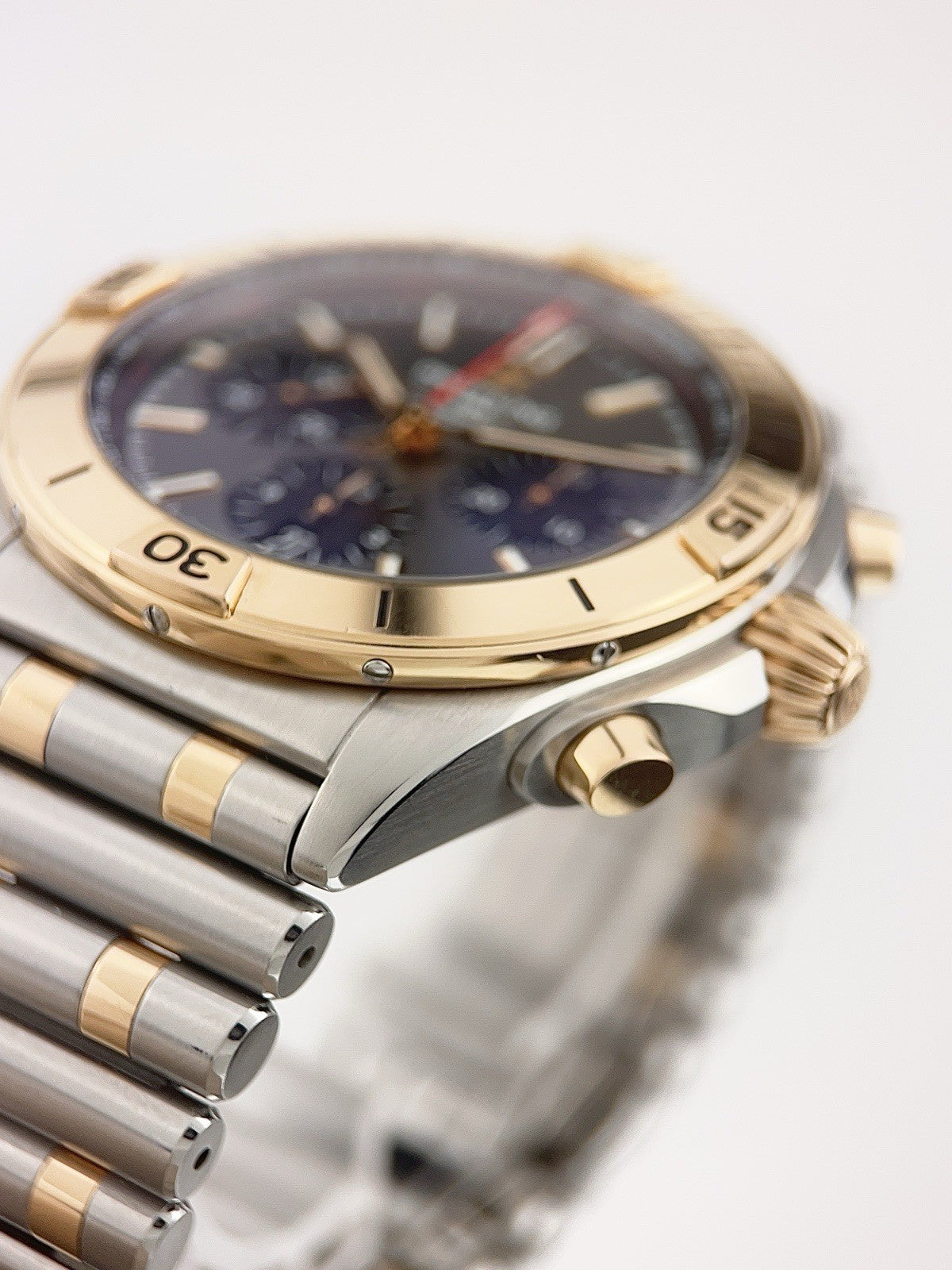 Breitling Chronomat Gold & Steel Grey Dial 42mm Automatic Mens Watch UB0134