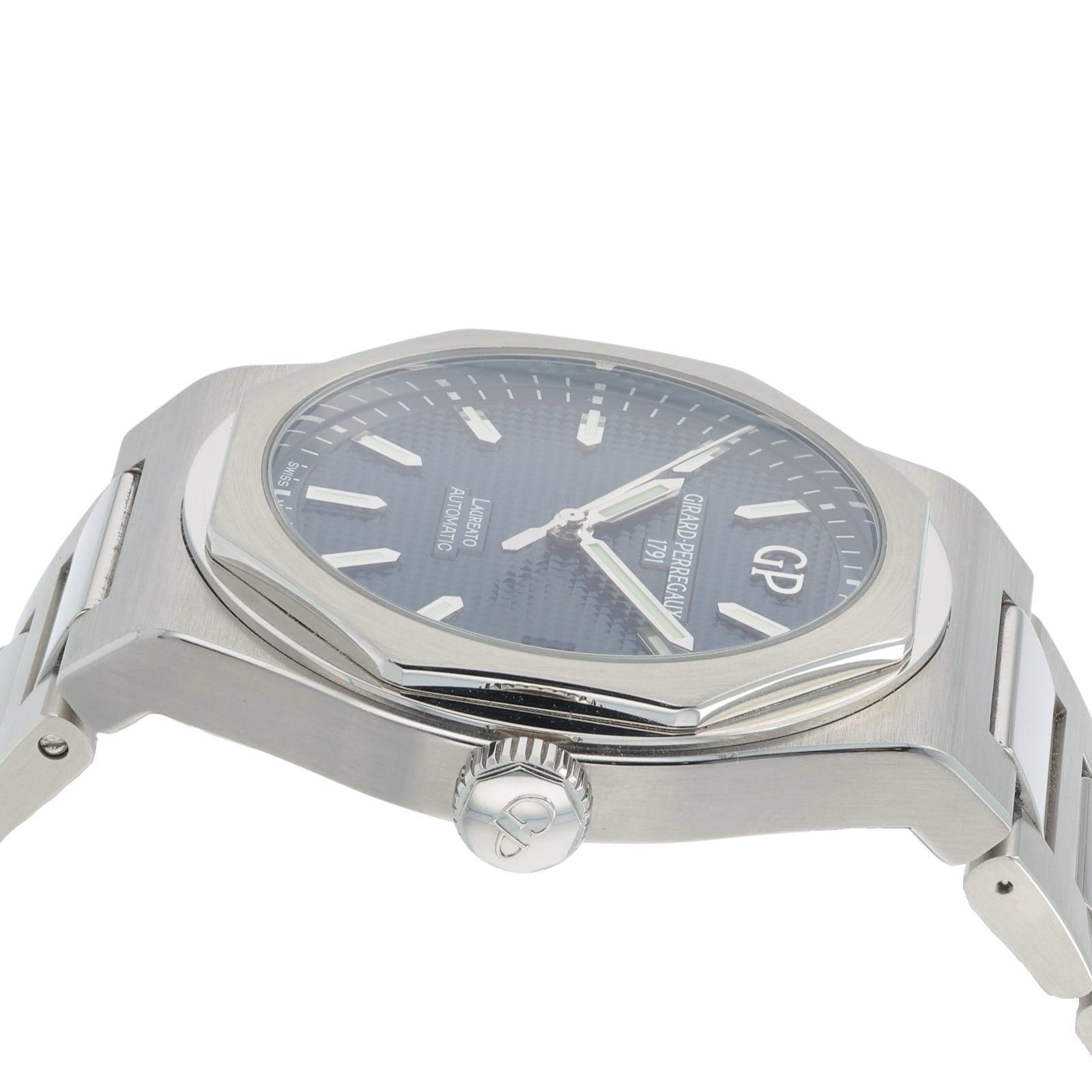 Girard Perregaux Laureato Stainless Steel Blue Dial 42mm Automatic Mens 81010