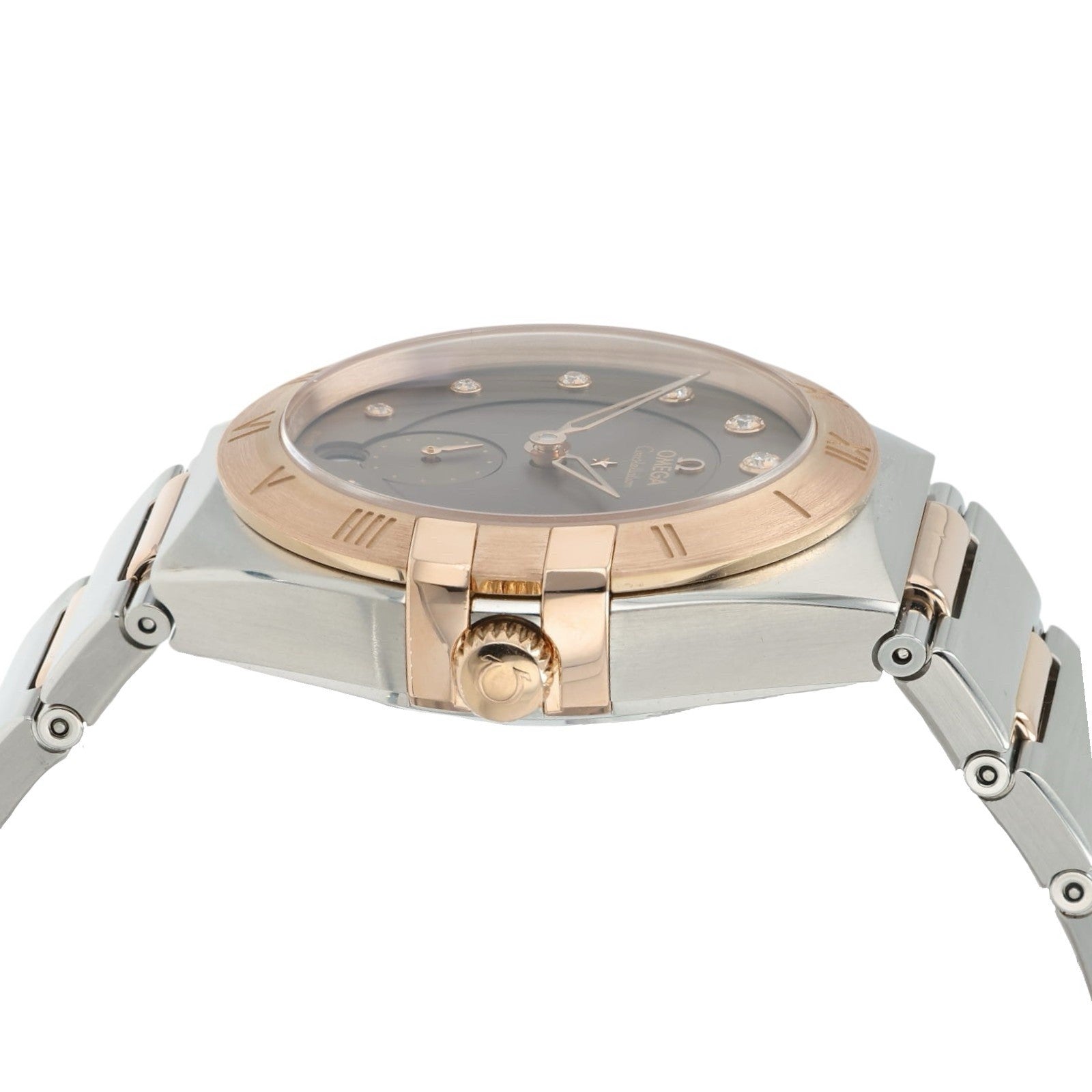 Omega Constellation Brown Dial Rose Gold & Steel 34mm Watch 131.20.34.20.63.001