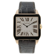Cartier Santos Dumont Grey Dial 18k Rose Gold 35mm Manual Wind Men’s Watch 2650