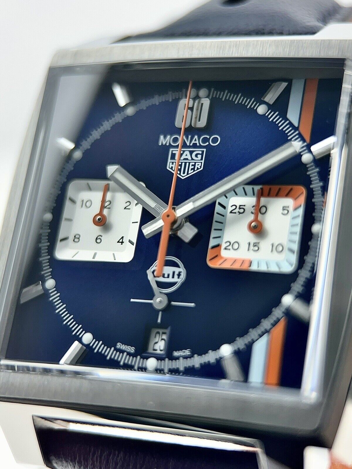 NEW Tag Heuer Monaco X Gulf 39mm Automatic Men's Sport Watch Ref - CBL2115 B&P