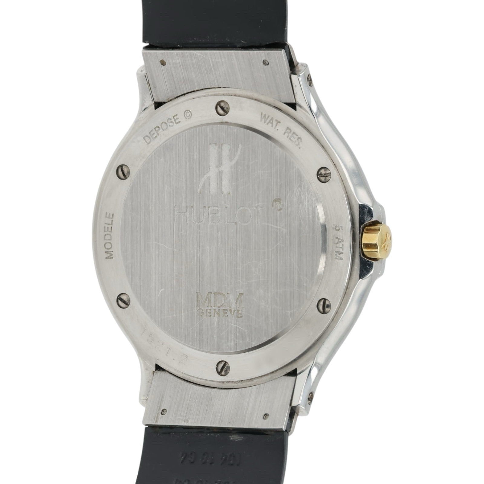 Hublot Classic Black Dial Gold & Steel 35mm Quartz Movement Unisex Watch 1521.1