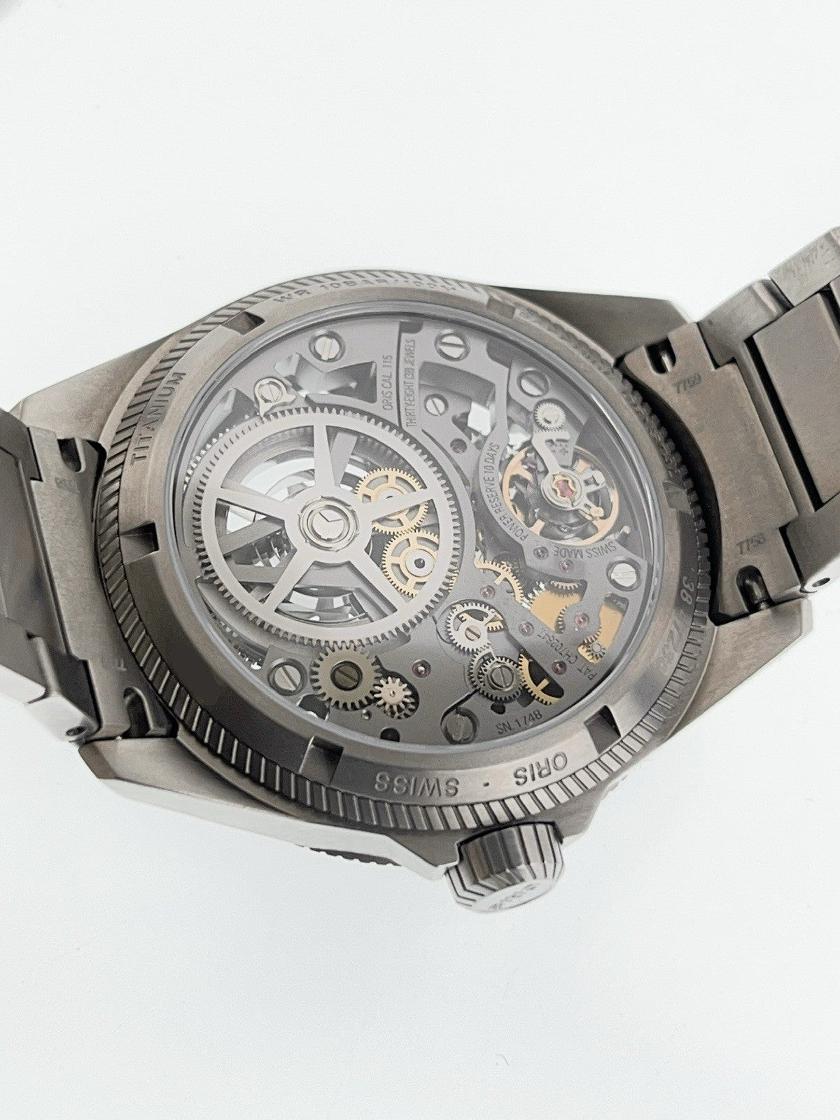 Oris ProPilot X Titanium Skeleton Dial 44mm Manual Wind Mens Watch 7759