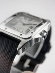 Cartier Santos Stainless Steel White Dial 38mm Automatic Men's Watch W20073X8