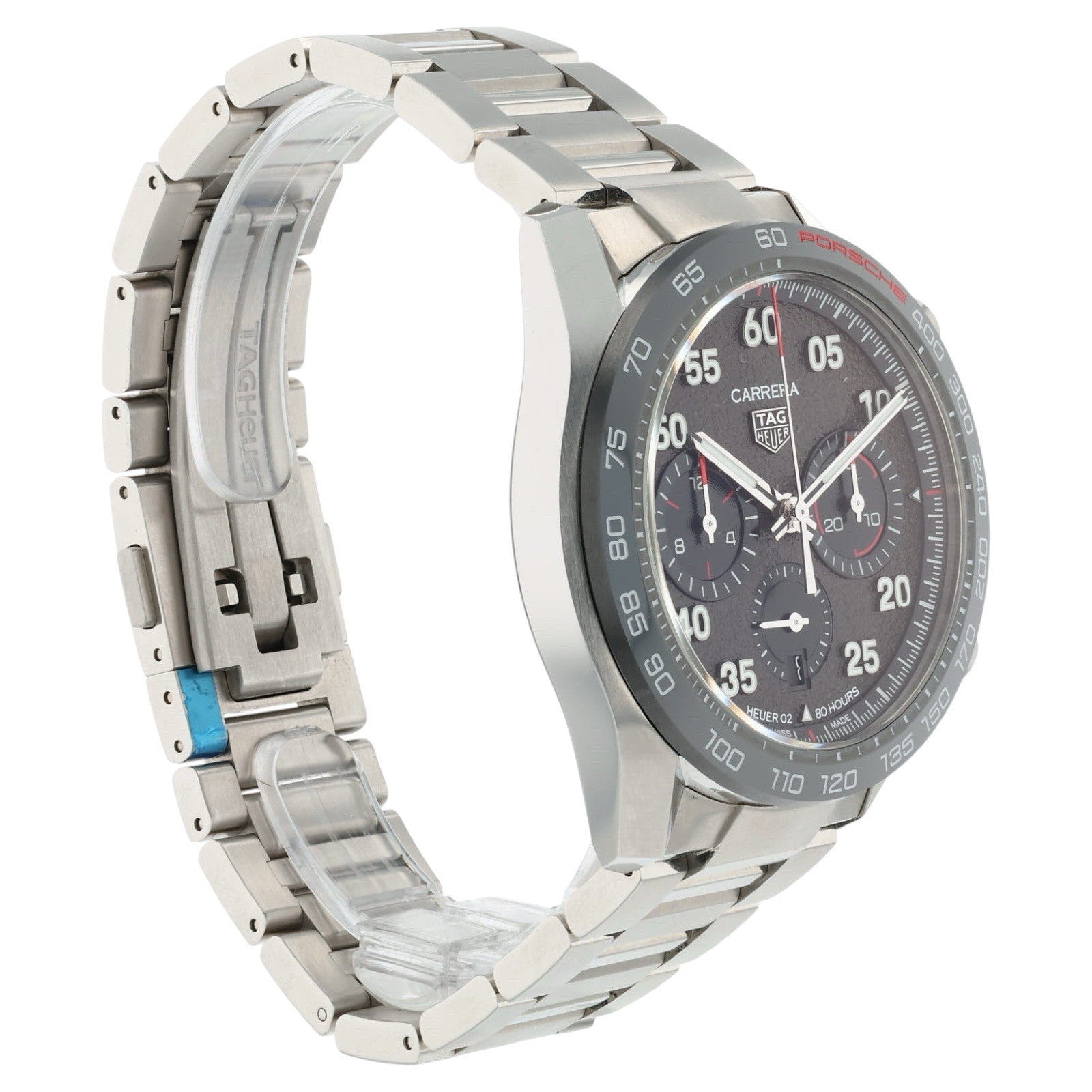 Tag Heuer Carrera Porsche Stainless Steel Grey Dial 44mm Automatic Mens CBN2A1F