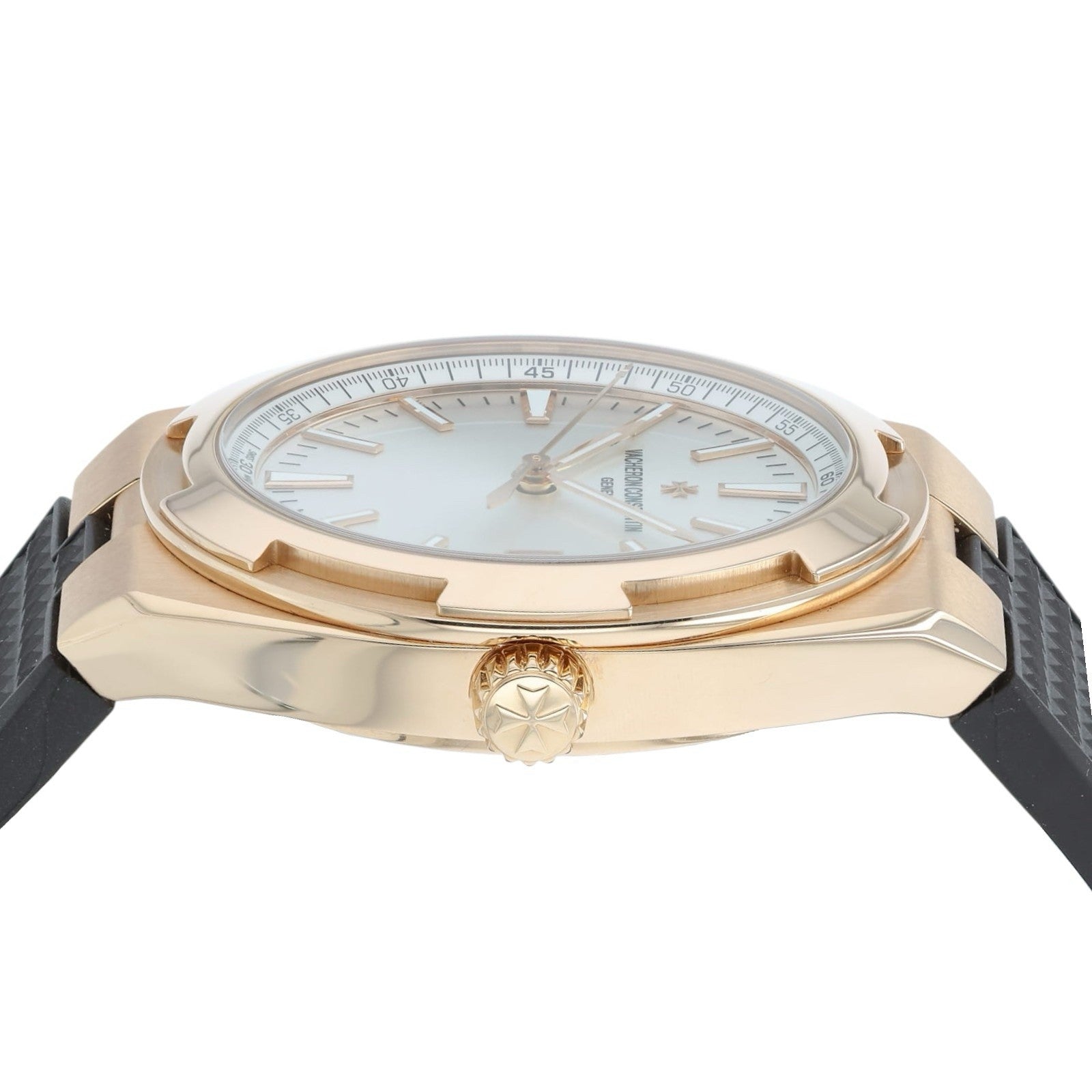 Vacheron Constantin Overseas Silver Dial 18k Rose Gold 41mm Mens 4500V/000R-B127