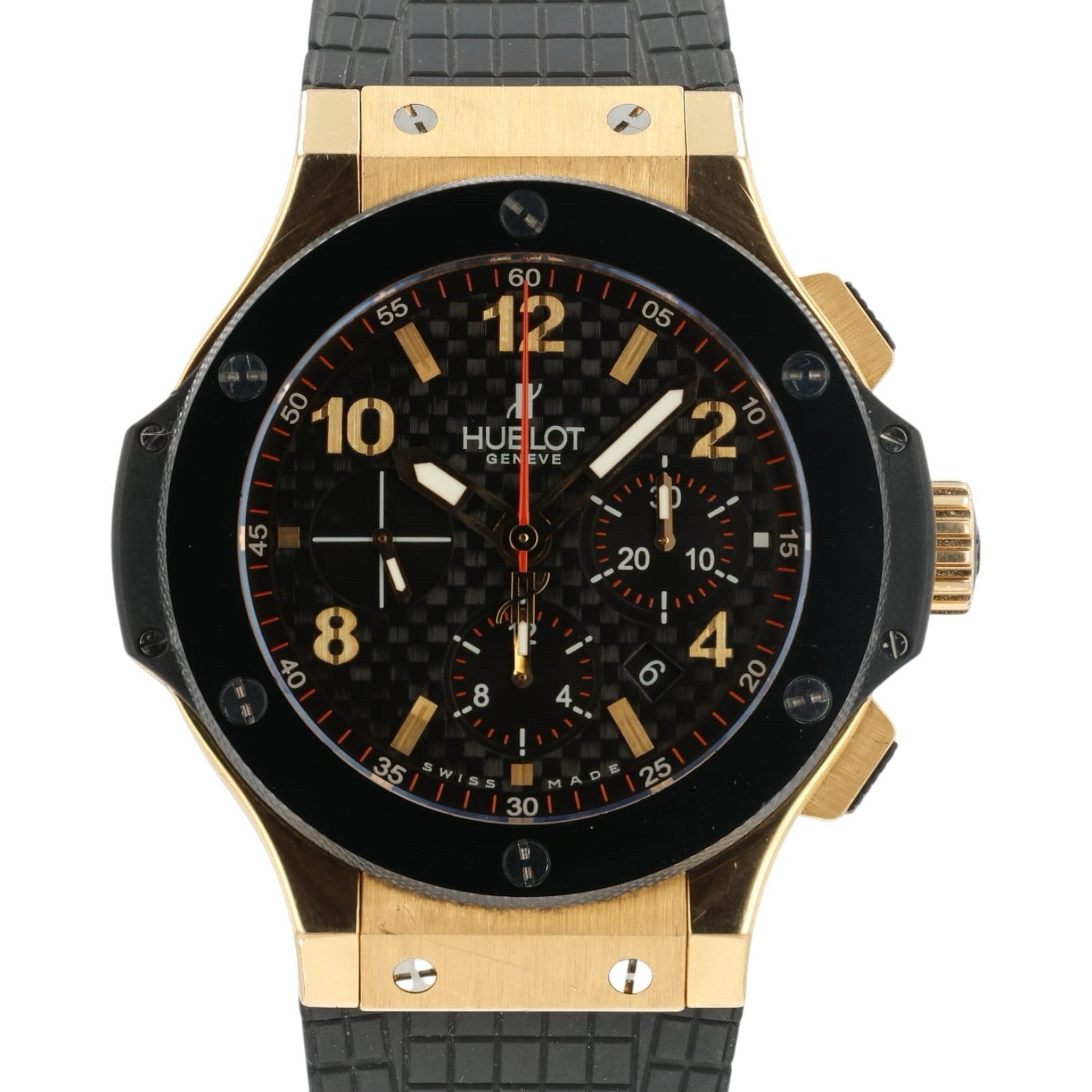 Hublot Big Bang Black Dial 18k Rose Gold 44mm Automatic Mens Watch 301.PB.131.PB