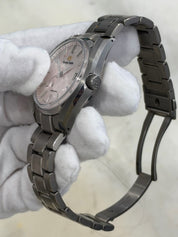 2021 Grand Seiko Heritage “Shunbun” Pink Dial Titanium 40mm Watch SBGA413