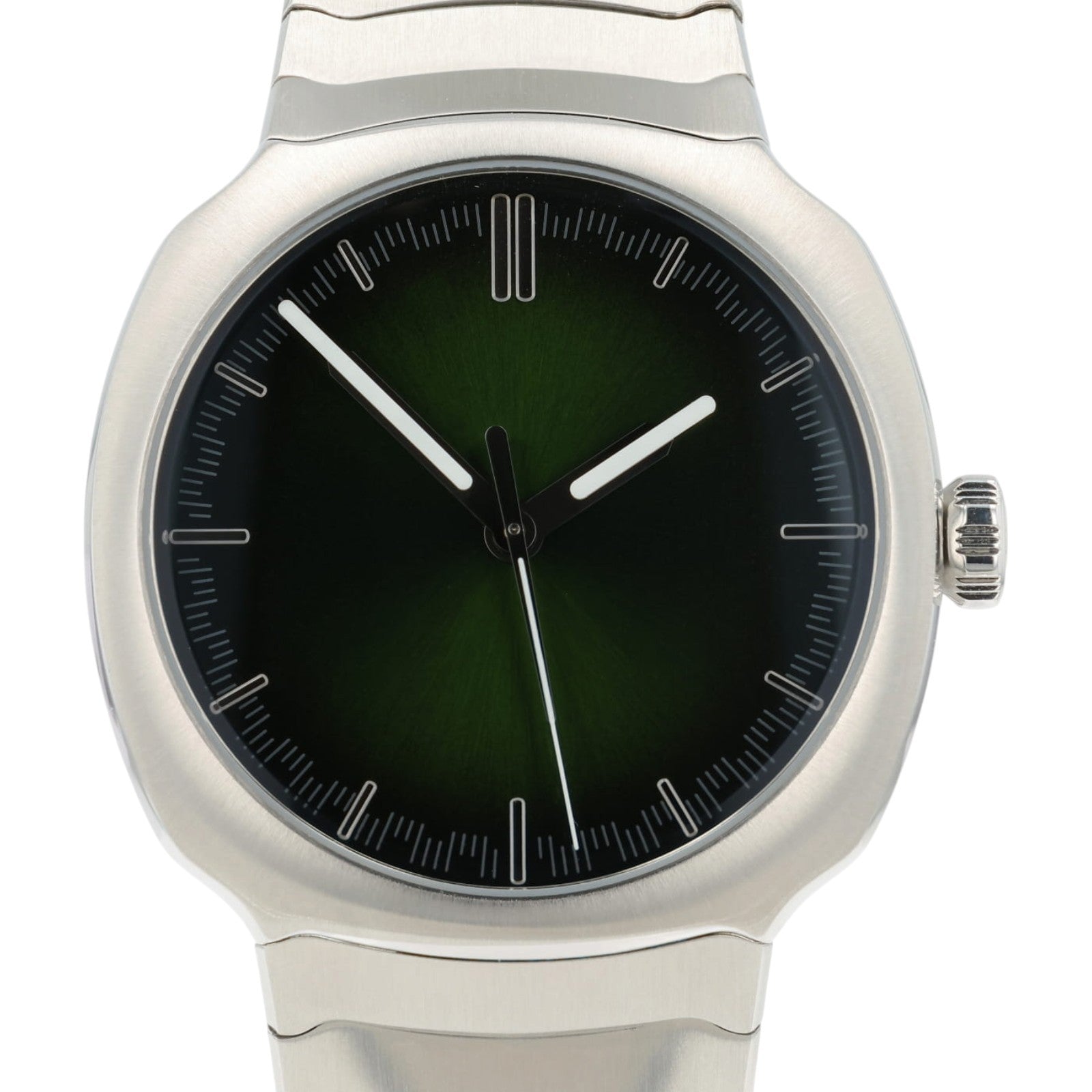 H. Moser & Cie Streamliner Green Dial Steel 40mm Automatic Mens Watch 6201-1200
