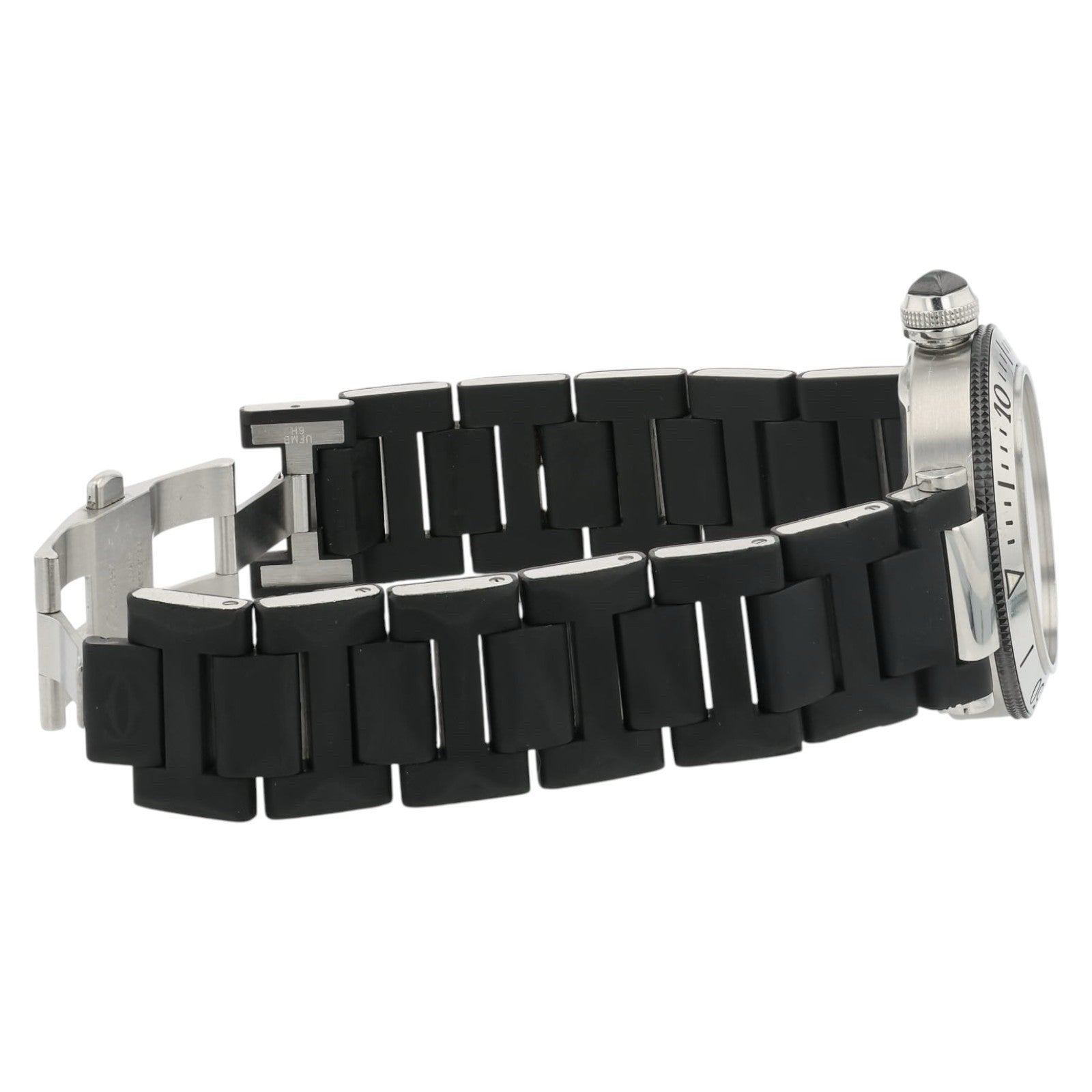Cartier Pasha Seatimer Black Dial Stainless Steel 40.5mm Automatic Mens W31077U2