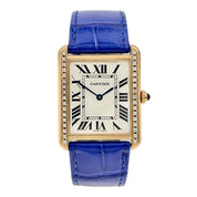 Cartier Tank Solo 18k Rose Gold 27mm Quartz Men’s AM Diamonds Watch W5200025