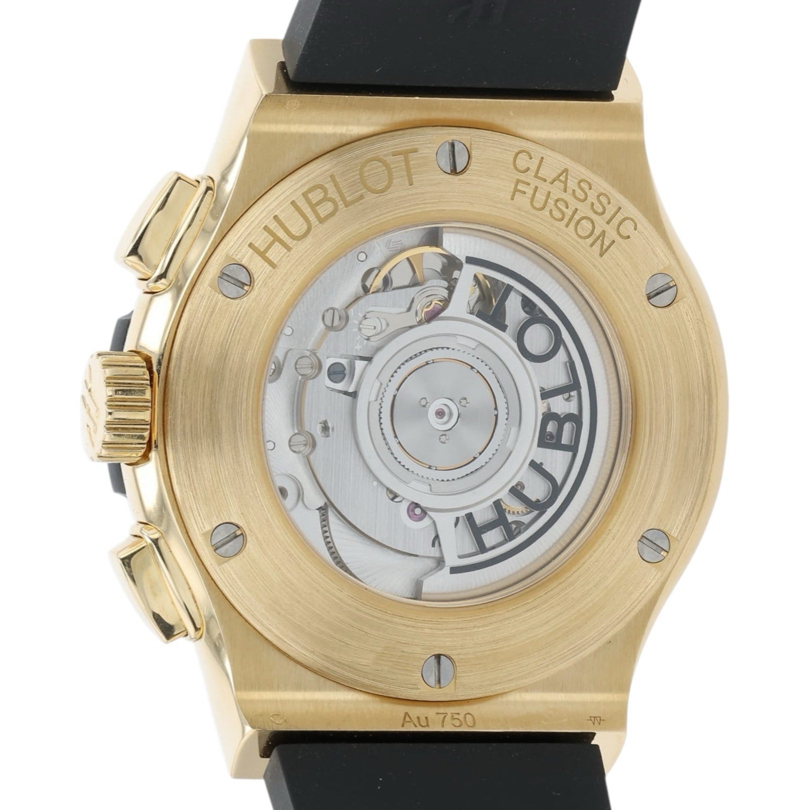 Hublot Classic Fusion Chronograph Black Dial 18k Yellow Gold 42mm 541.VX.1130.RX