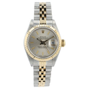 Rolex Ladies Datejust Silver Dial Gold & Steel 26mm Automatic Womens Watch 69173