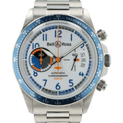 Bell & Ross Chronograph White Dial Steel 41mm Automatic Mens Watch BRV2-94-S
