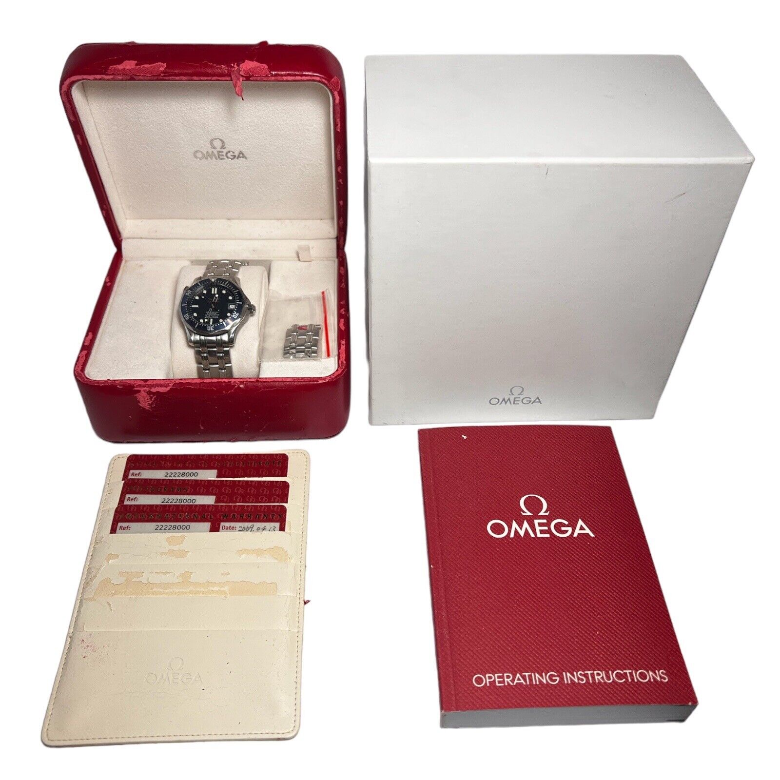 Omega Seamaster Diver 300m 36mm Automatic 2222.80.00 Men’s Watch Box & Papers