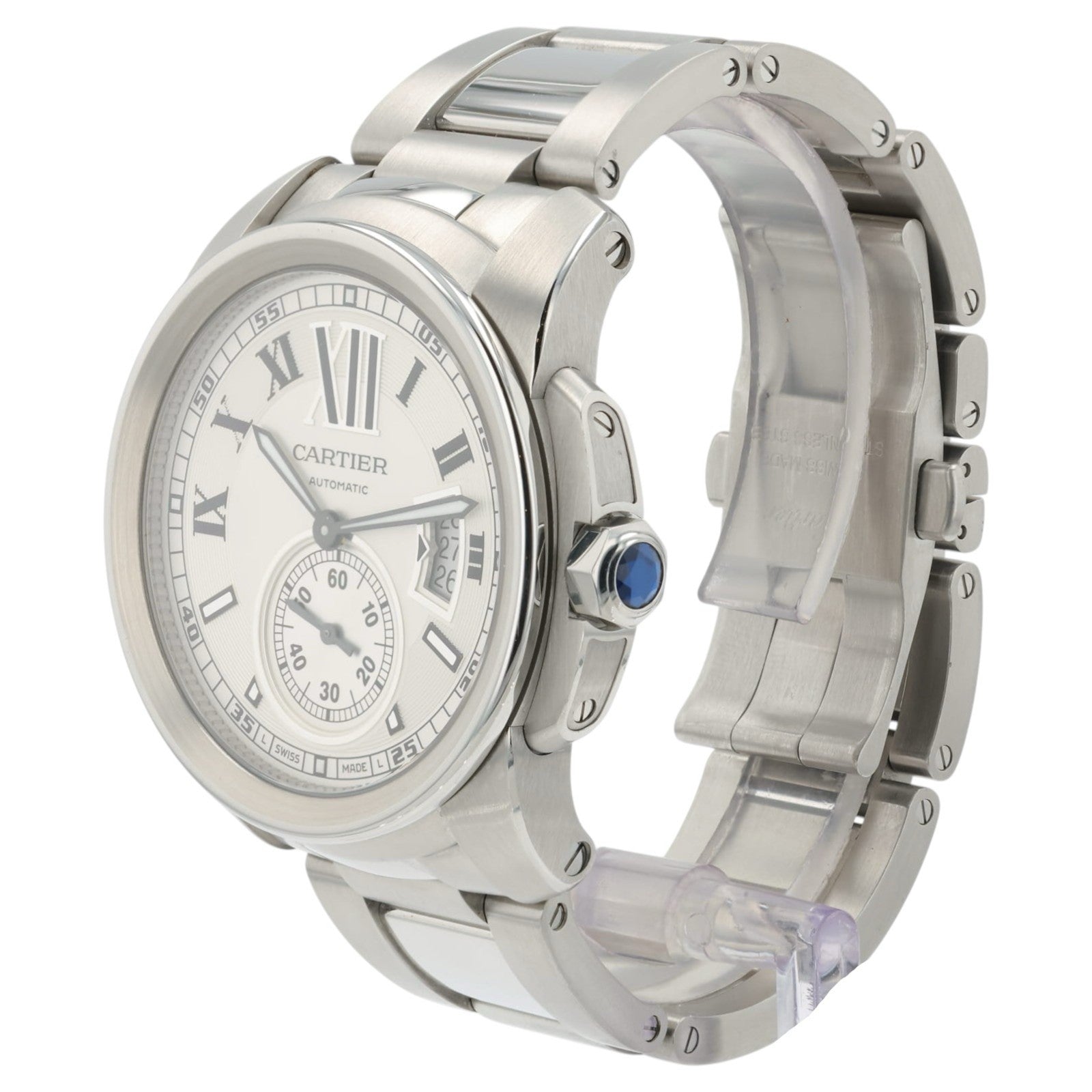 Cartier Calibre de Cartier Silver Dial Stainless Steel 42mm Automatic Mens 3389
