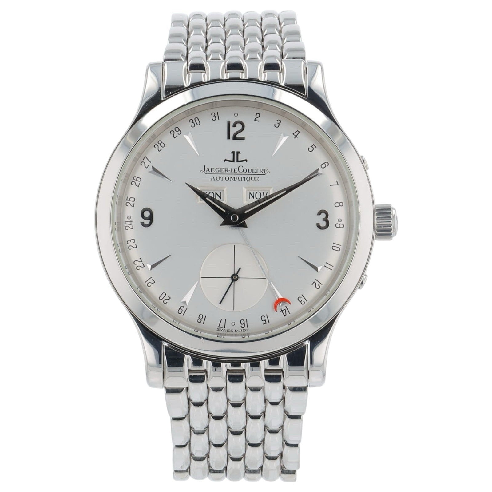 Jaeger -LeCoultre Master Control Steel Silver Dial 37mm Automatic Mens 140.8.87