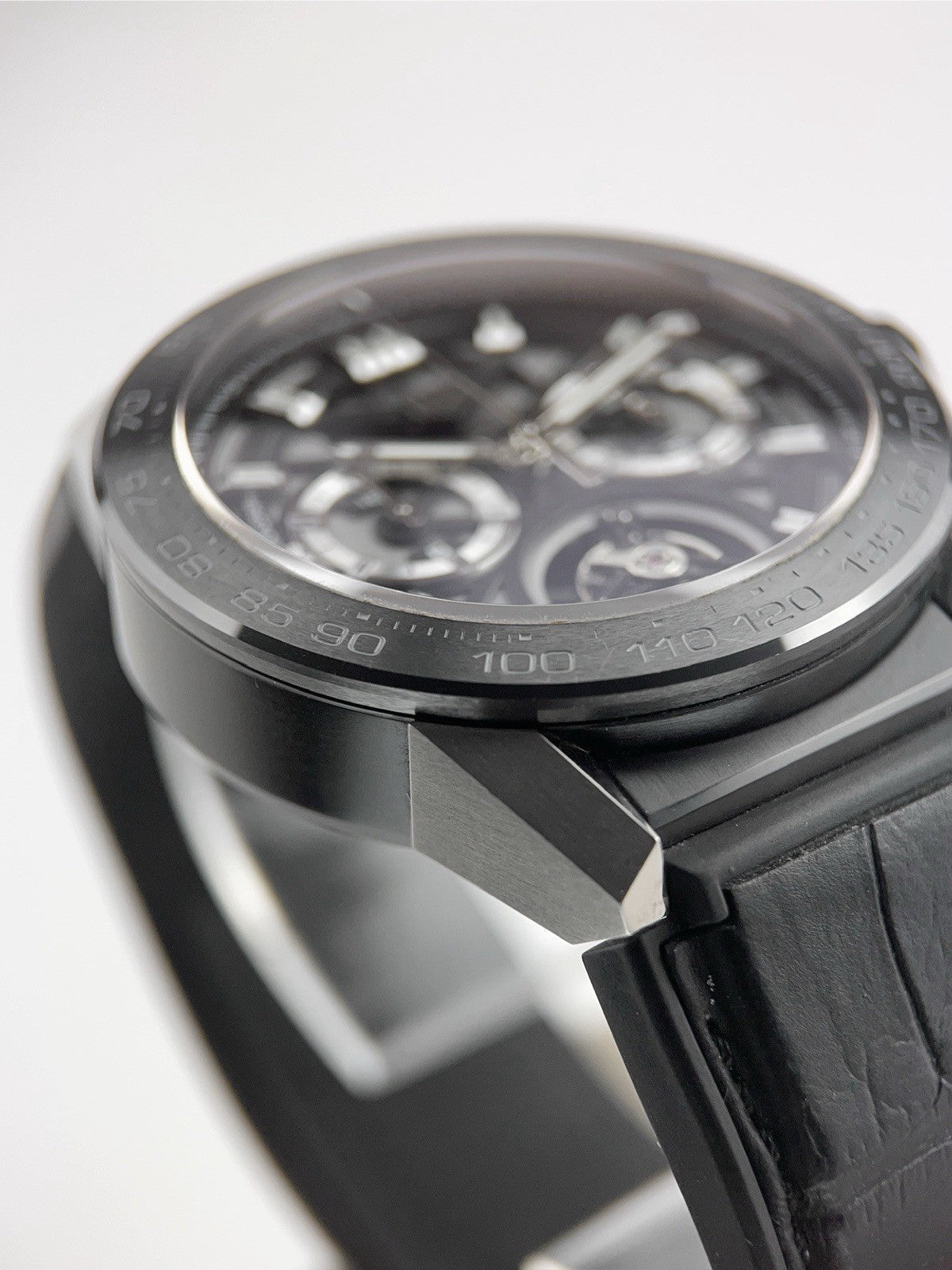 Tag Heuer Tourbillon Titanium Black Dial 45mm Automatic Men's Watch CAR5A8Y