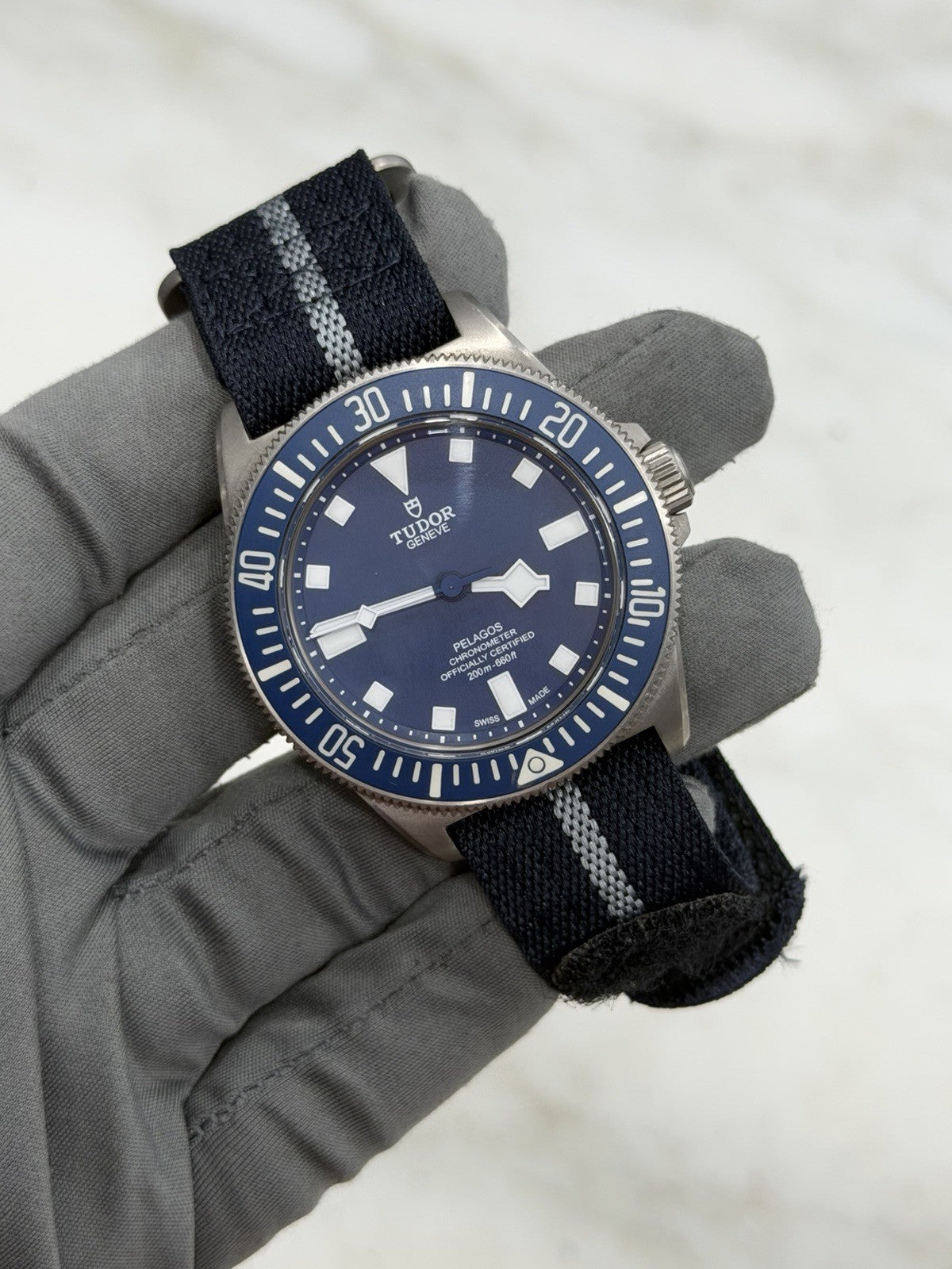 Tudor Pelagos FXD Blue Dial 42mm Automatic Mens Watch 25707B/22 - Box/Papers