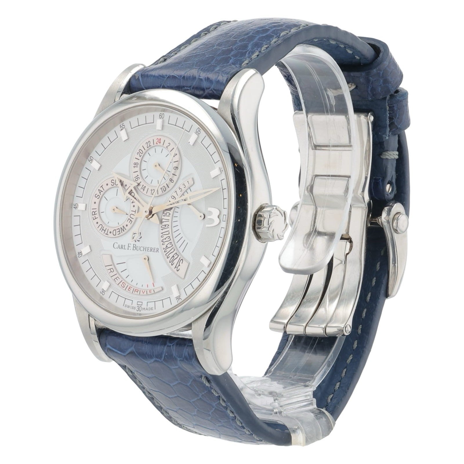 Carl F Bucherer Manero Stainless Steel White Dial 40mm Automatic Mens 10901.08