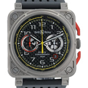 Bell & Ross BR 03-94 Titanium Black Dial 42mm Automatic Mens Watch BR03-94-RS18