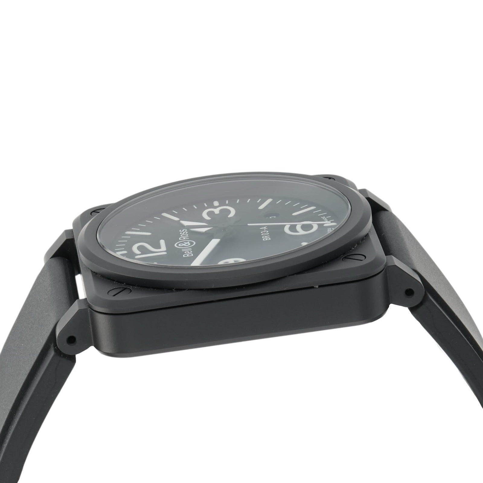 Bell & Ross BR03 Black Dial Ceramic 42mm Automatic Movement Mens Watch BR03