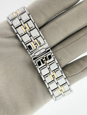 Jaeger-LeCoultre Heraion Gold & Steel White Dial 34mm Quartz Men’s 112.5.09