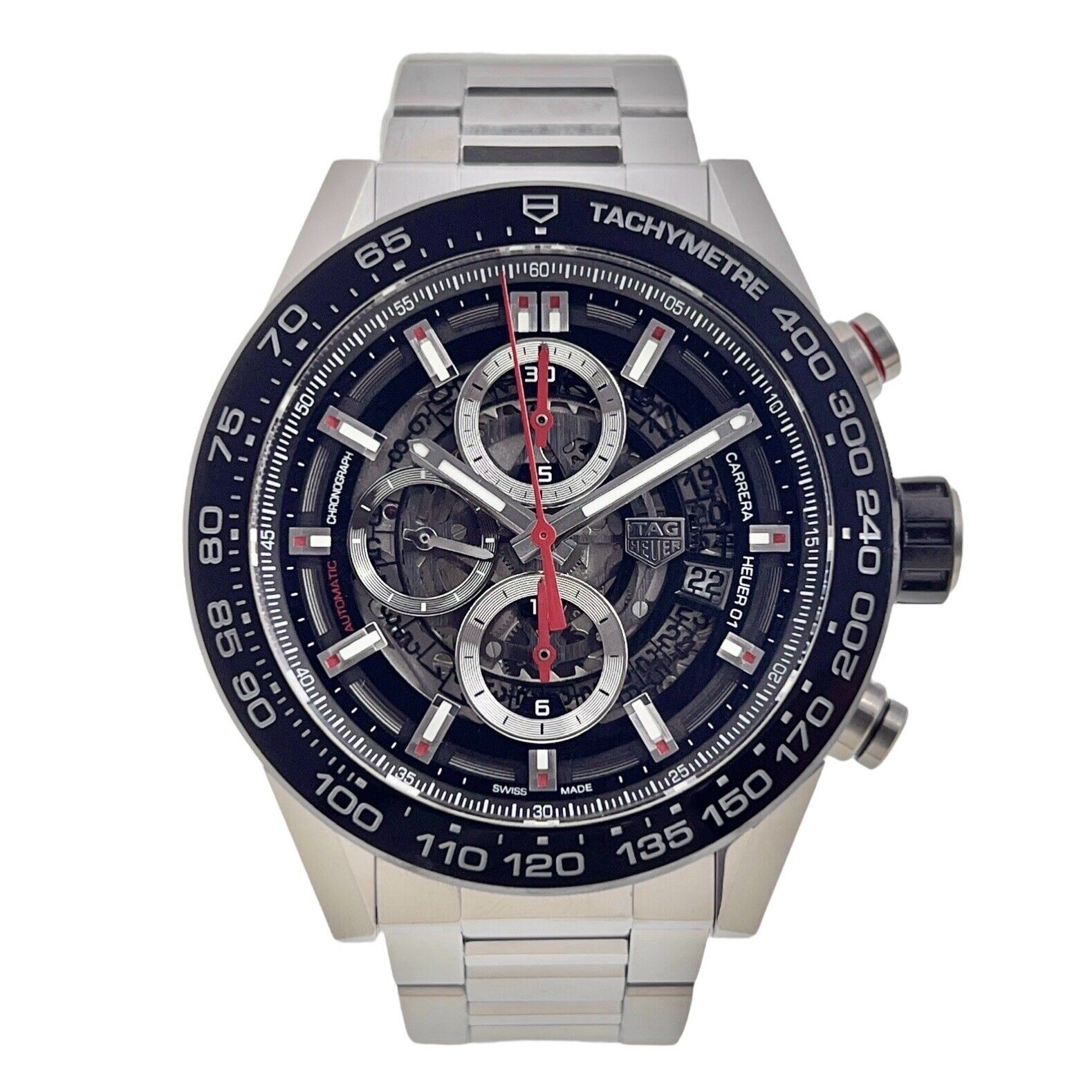 Tag Heuer Carrera Stainless Steel 43mm Automatic Men’s Watch CAR2A1W - Box/Paper