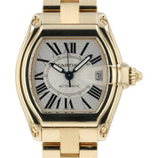 Cartier Roadster Silver Dial 18k Yellow Gold 37mm Automatic Men’s Watch W62005V1