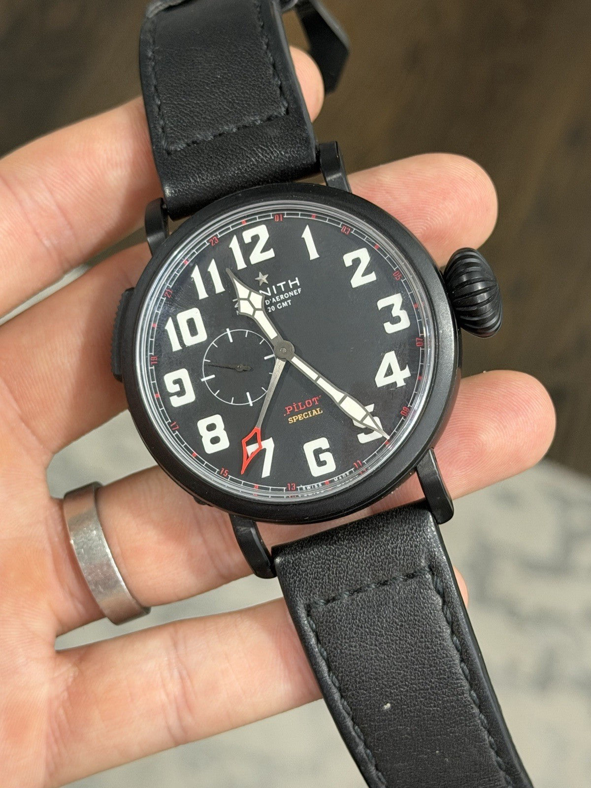 Zenith Special Pilot Type 20 96.2430.693 45mm Black Dial Watch - FOR PARTS