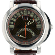 Gerald Genta Arena Bi Retro Steel Carbon Dial 46mm Automatic Mens Watch BSP.Y.10