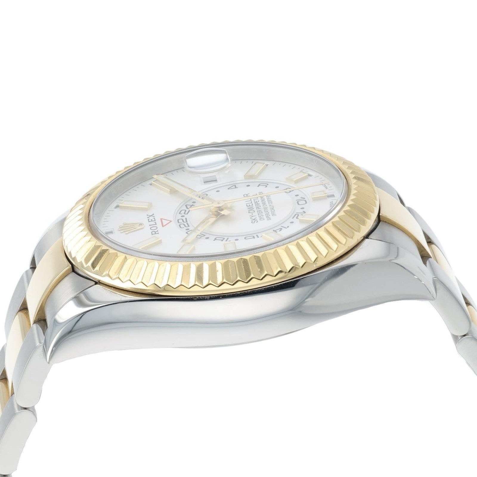 Rolex Sky Dweller White Dial Gold & Steel 42mm Automatic Men’s Watch 326933