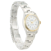 Rolex Lady-Datejust White Dial 18k Yellow Gold & Steel 26mm Automatic 69173