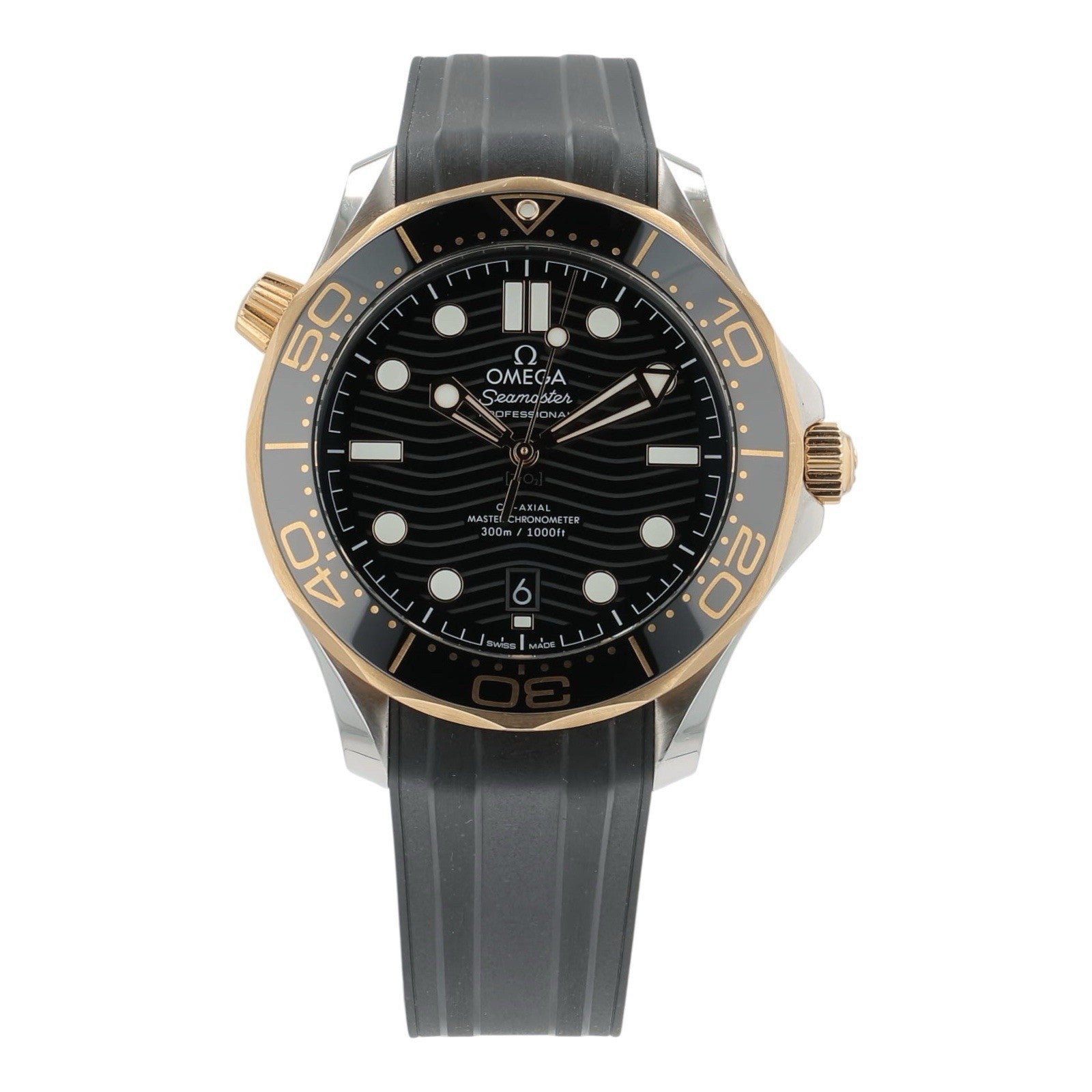 Omega Seamaster Steel & Rose Gold Black Dial 42mm Automatic 210.22.42.20.01.002