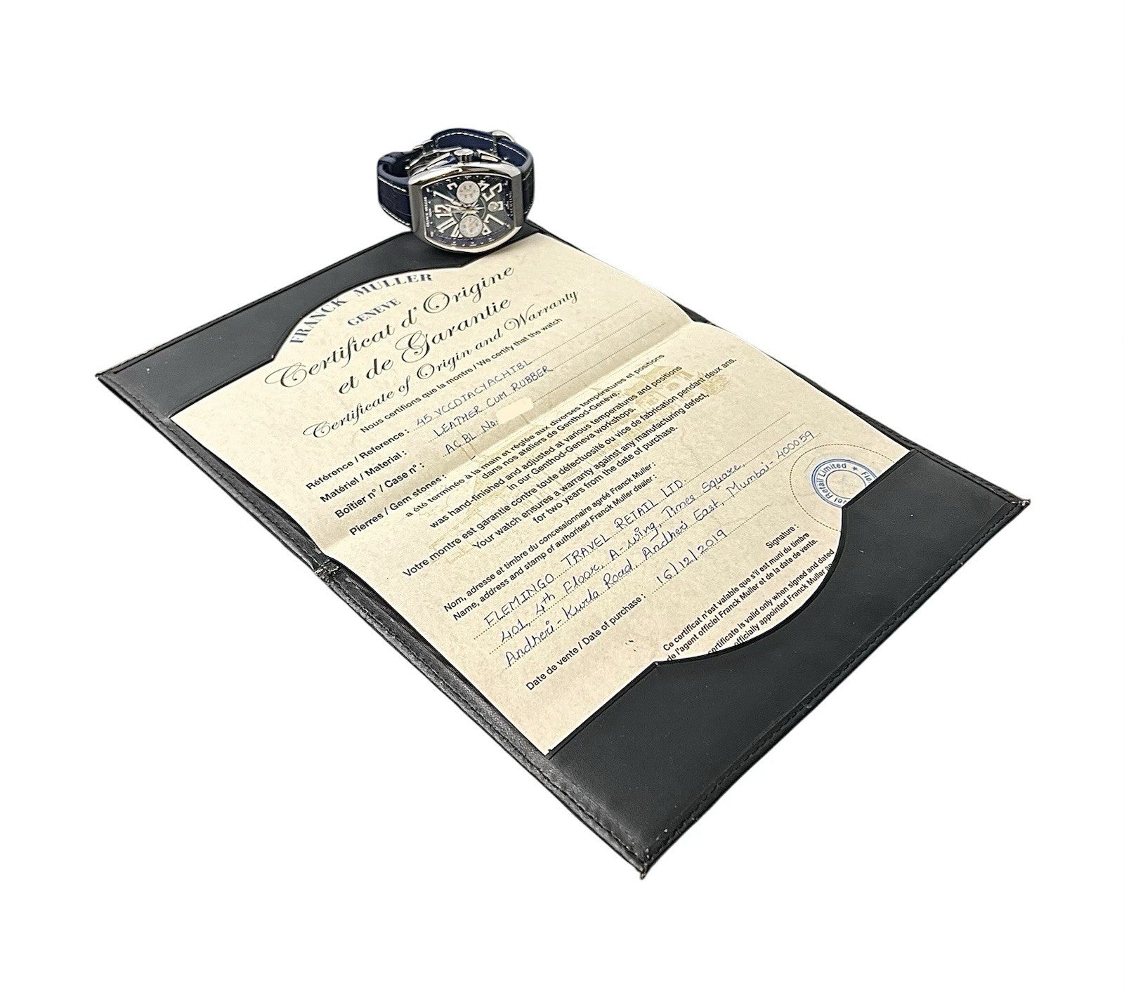 Franck Muller Vanguard Blue Stainless Steel 44mm Automatic Men’s Watch V45CCDT