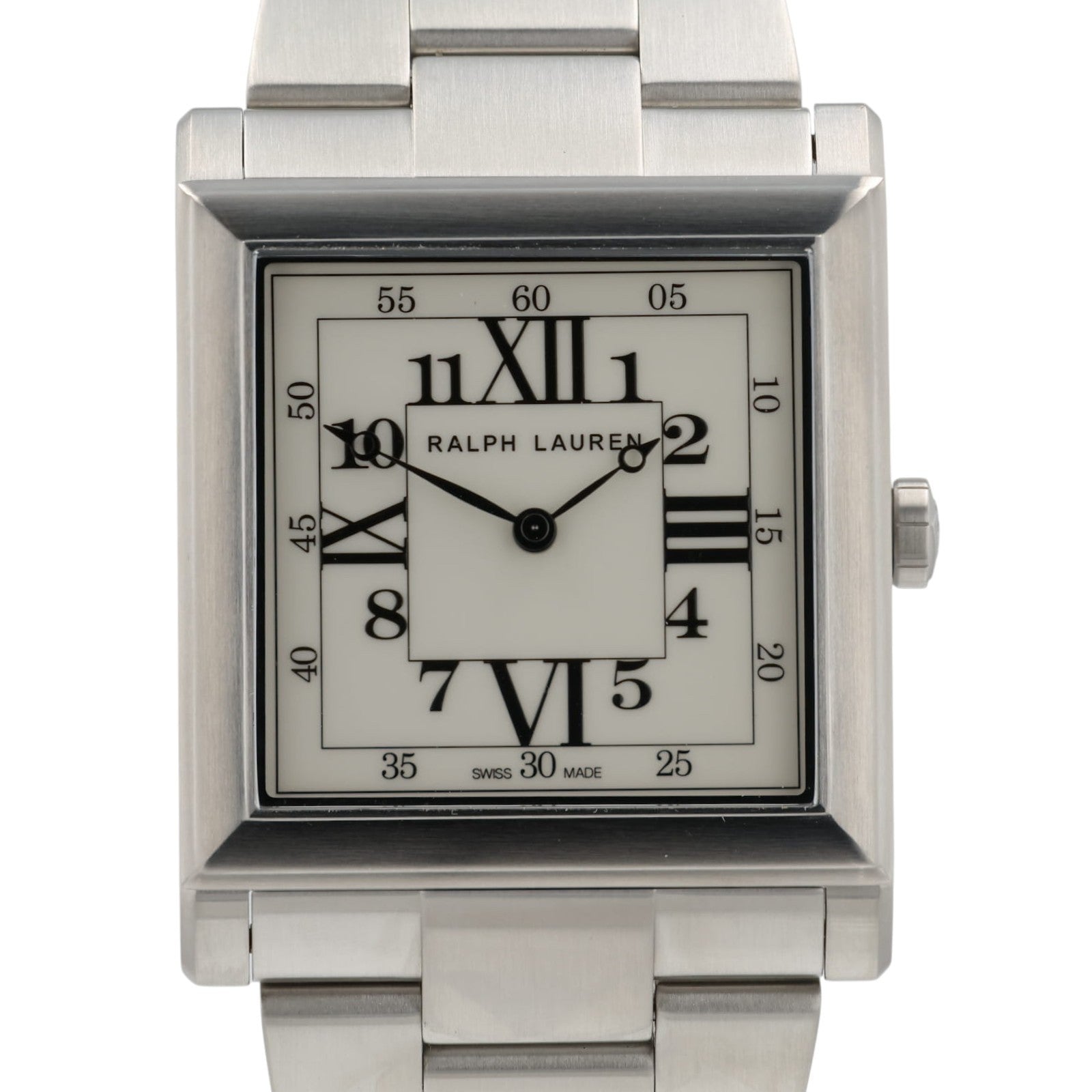 NEW Ralph Lauren 867 White Dial Stainless Steel 35mm Automatic Men's Watch