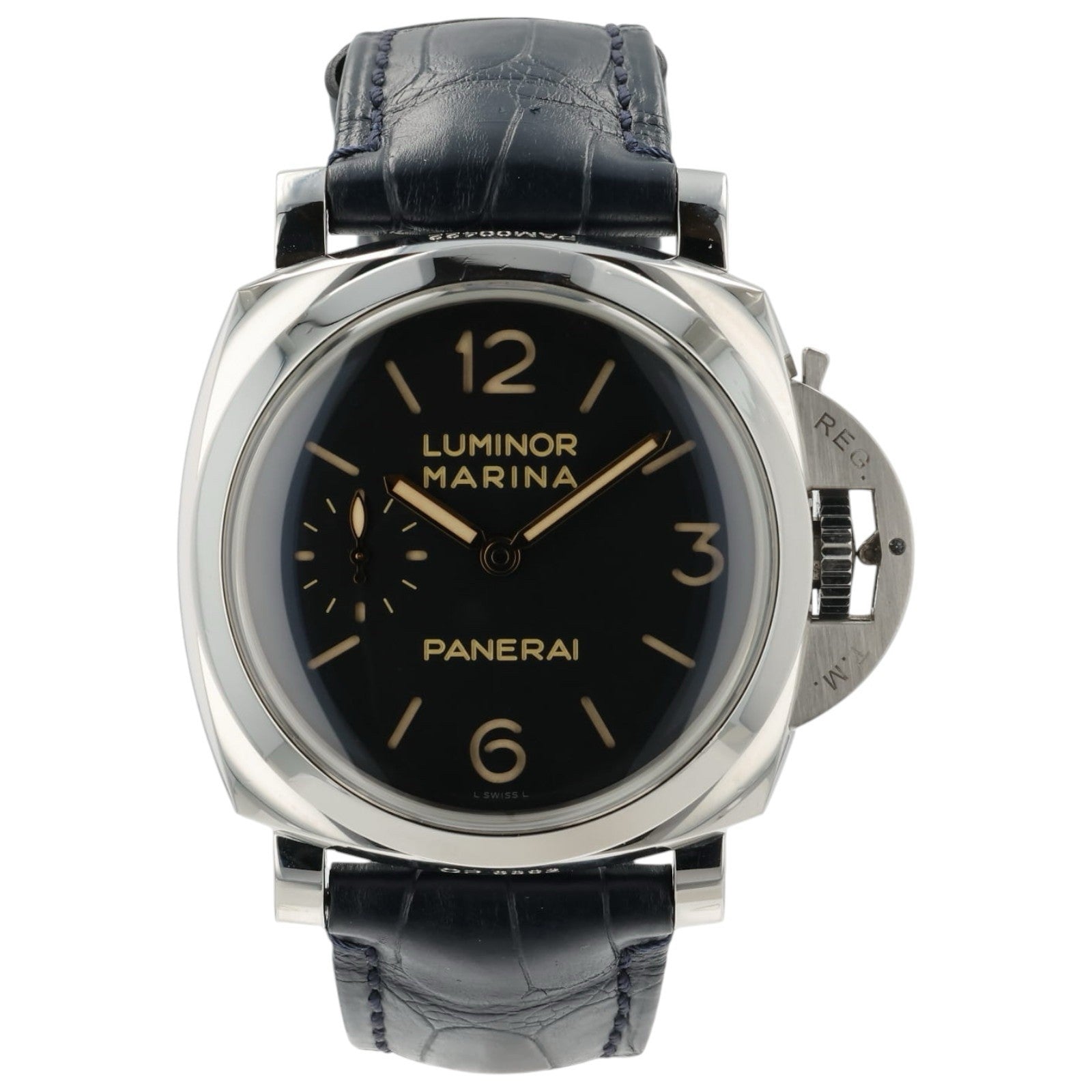 Panerai Luminor Marina Black Dial Steel 47mm Manual Wind Men’s Watch PAM00422