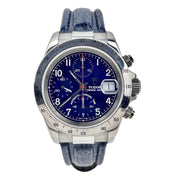 TUDOR Prince Date Chrono Time 79280 Chronograph Automatic Men's Watch Blue Dial