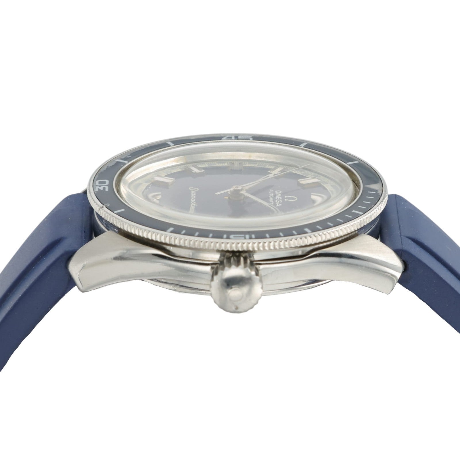 Omega Seamaster Blue Dial Stainless Steel 37mm Automatic Mens Watch 166.062